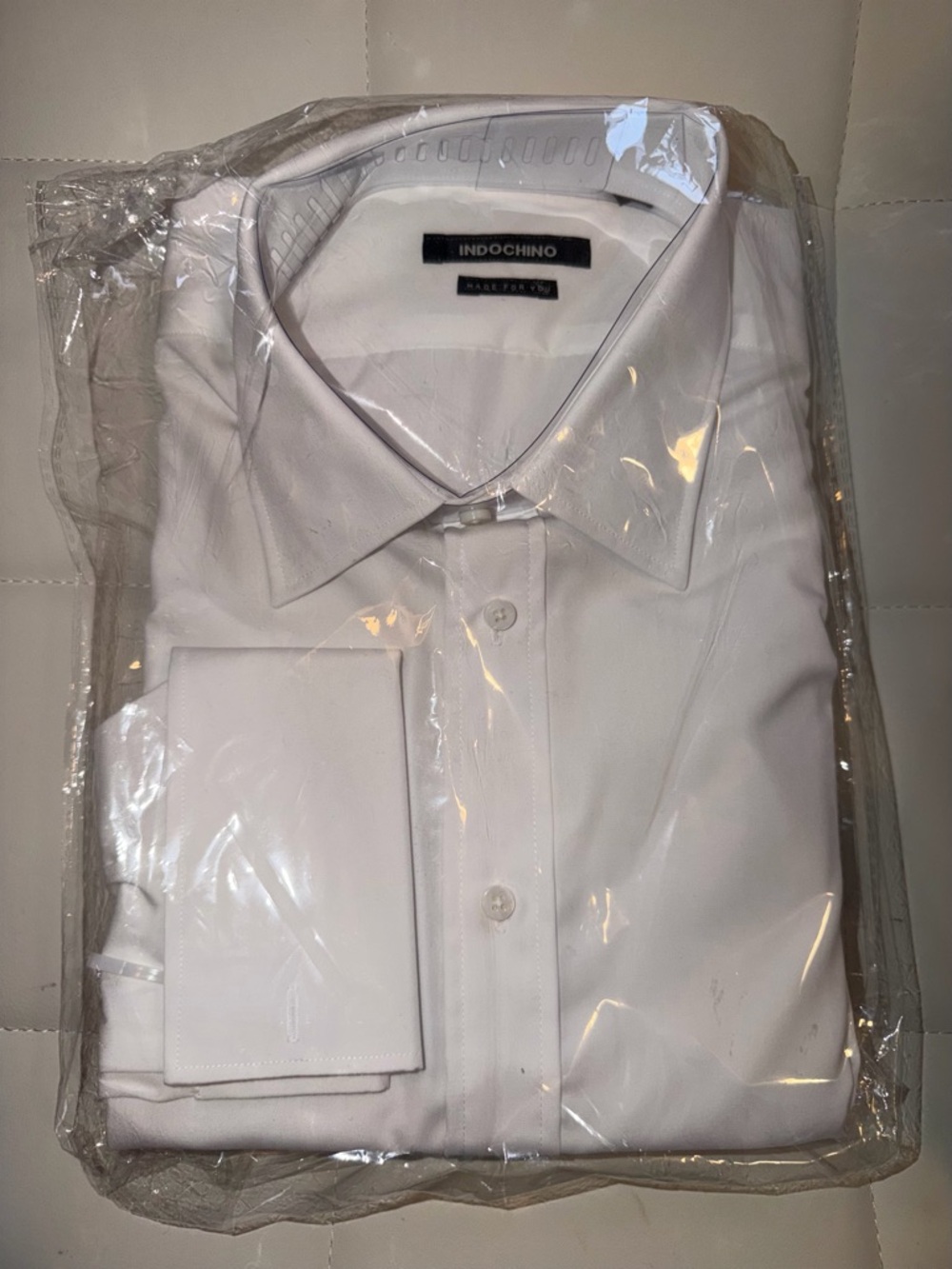 Indochino White Broadcloth Dress Shirt